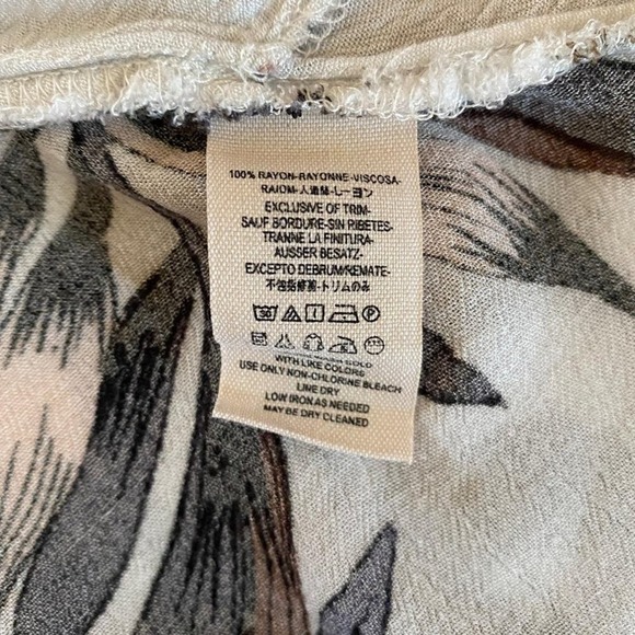 Free People Electric Orchard Swing Tunic Womens Small White Purple Keyhole - Picture 9 of 11